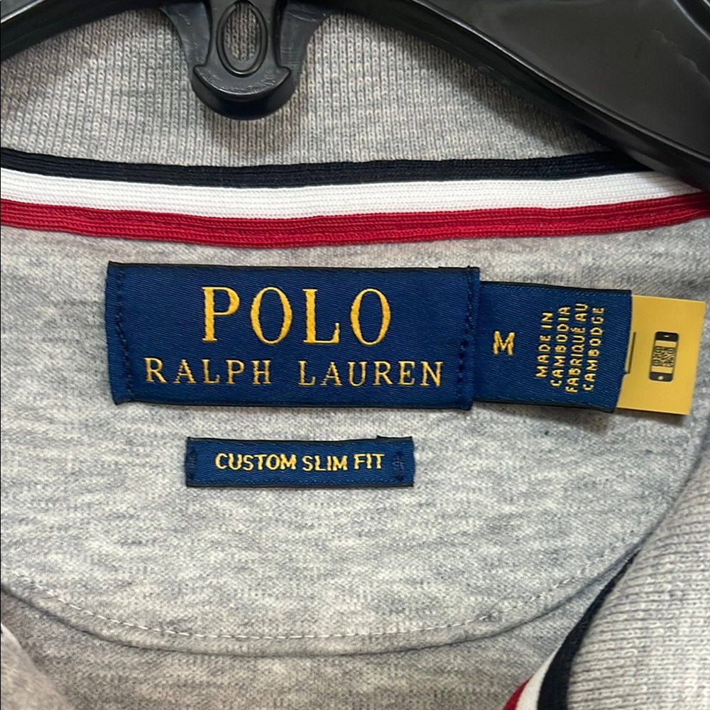 Polo by Ralph Lauren Gray Classic Polo Shirt custom slim fit - Picture 2 of 11